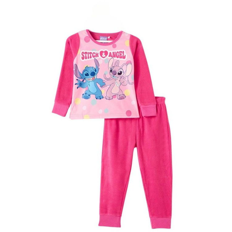 Picture of B815 GIRLS LILO & STITCH TWO PIECE THERMAL FLEECY PYJAMA